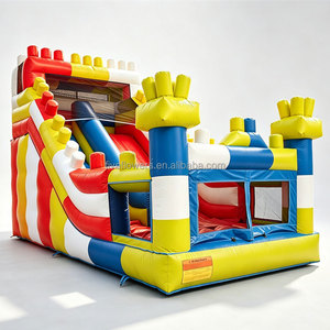 Tobogán Inflable para Exteriores en Color Rosa Pastel y Morado, Tobogán Acuático Inflable, <span class=keywords><strong>Castillo</strong></span> Hinchable, Tobogán Comercial - Product Image 6