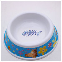 Fournitures pour animaux de compagnie Vente en gros Motif d'impression multicolore Bol en mélamine monochrome Petit bol Fond intime Antidérapant Modèle 5029