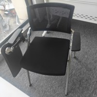 Chaise de bureau ergonomique contemporaine, hauteur réglable, dossier solide, mobilier commercial, prix bas, cadre en maille plastique, tissu
