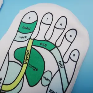 पांच उंगलियां थके हुए सहायक फिजियोथेरेपी रिफ्लेक्सोलॉजी फुट संदेश मोजे से राहत देती हैं