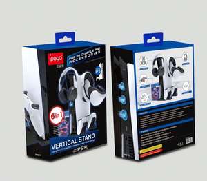 Support de charge multifonction IPEGA avec ventilateur de refroidissement <span class=keywords><strong>pour</strong></span> Playstation 5 <span class=keywords><strong>PS5</strong></span> Console numérique Disque Lunettes <span class=keywords><strong>VR</strong></span> <span class=keywords><strong>Casque</strong></span> de stockage - Product Image 5