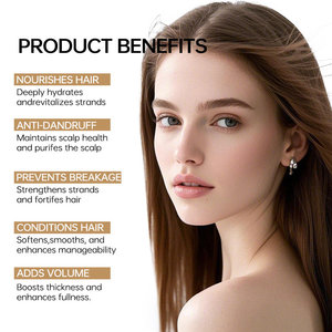 Bán Buôn Tự Nhiên Thuần Chay Gừng Tăng Trưởng Tóc Dầu Gội Điều Hòa Thiết Lập Giữ Ẩm Chống Gàu Sulphate-Miễn Phí Cho Tóc Mùa Thu - Product Image 2