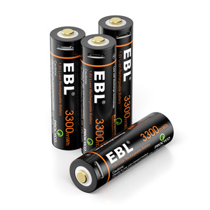 <span class=keywords><strong>EBL</strong></span> Venta al por mayor 3300mwh Nuevo AA Usb Batería de iones de litio Batería recargable de iones de litio 1,5 V Batería AA - Product Image 1