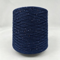 High for Content 1mm Rainbow Sequin Cotton Linen Blended Eco-Friendly Recycled High Tenacity Dyed Yarn for Sock Knitting