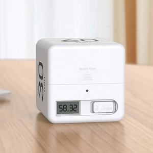 新型塑料智能立方计时器 - 预设倒计时、翻转和暂停功能 便携式学习和厨房烹饪时间管理工具 - Product Image 2