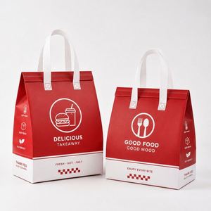 Sac isotherme pour la livraison de nourriture en restaurant, sac d'emballage à emporter avec logo personnalisé - Product Image 2