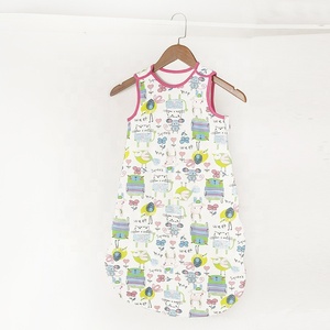 Sac de couchage super doux 2.<span class=keywords><strong>5</strong></span> <span class=keywords><strong>tog</strong></span> pour bébé 100% coton imprimé sans manches sac de couchage portable pour bébé pour bébé - Product Image 6