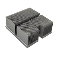 Dissipateur thermique en aluminium sur mesure avec ailettes en cuivre collées