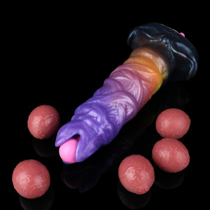 Venta caliente de silicona suave Ovipositor Dildo con huevos Fantasy Alien Egg-Laying Adult Toy para Roleplay y Fetish Lovers - Product Image 2