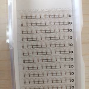 Ventagli per ciglia prefabbricati fatti a mano 5D 0.07mm ciglia prefabbricate ciglia C D arricciatura marrone scuro - Product Image 4
