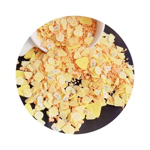 Tranches de pâte polymère à thème maison de poupée miniature, 500g/lot, fromage, fruits, gâteau, <span class=keywords><strong>dessert</strong></span>, mélange de paillettes en argile souple, garniture pour slime - Product Image 6