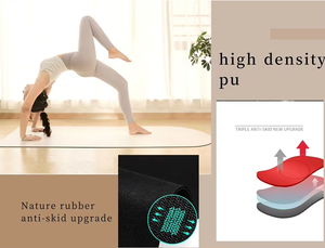 Tapete de Yoga MD Eco Cork de 183 cm, Rectangular, Antideslizante, Resistente a las Manchas, Plegable, con Correa de Transporte para Yoga, Pilates, Ejercicios en Casa y Estiramiento - Product Image 3