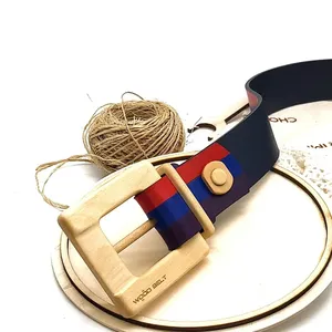 Cinturón de cuero y madera de lujo para mujer Guilin Gentle 353 - Product Image 5