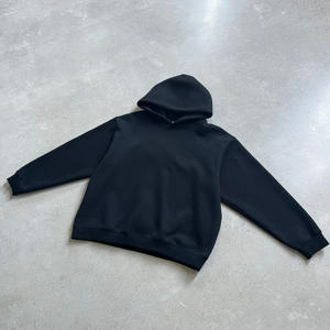 Ensemble en laine de la côte ouest pour homme, surdimensionné, 100% coton, motif uni, doublure d'hiver, style hip-hop, sweat-shirt grande taille - Product Image 3