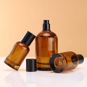 Fine Mist <strong>Spray</strong> Pump Refillable Aromatherapy Round Container Amber Glass <strong>Perfume</strong> Bottle 30ml 50ml 100ml - Product Image 3
