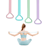 Figura 8 Fitness TPE Bandas de ejercicio con asas para el entrenamiento de la espalda del brazo Terapia física para yoga Pilates Estiramiento