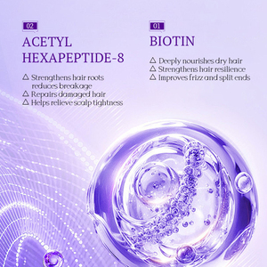 KORMESIC Marca Privada 265ml Champú Vegano con Biotina y Colágeno para el Cabello, Nutritivo, Reparador, Anticaspa, Productos para el Crecimiento del Cabello Dañado - Product Image 3