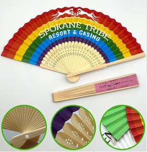 Abanicos Plegables Personalizados de Tela y Bambú, Abanicos Artesanales Personalizados para Publicidad, Eventos y Regalos - Product Image 5