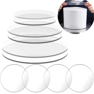 Offre Spéciale : Plateau de Présentation Transparent en Acrylique pour Gâteaux, Desserts et Biscuits – Support Séparateur pour Décoration de Gâteaux de Mariage et Anniversaire - Product Image 1