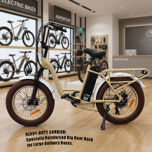 Vélo cargo électrique de livraison de qualité commerciale 500W avec grand porte-bagages arrière 48V pour livraison express - Product Image 1