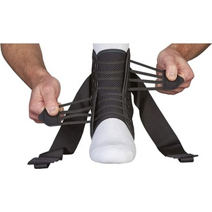 Logotipo personalizado Ajustable Transpirable Elástico Cordones Ortesis Tobillo Estribo Brace Pie Brace - Product Image 2