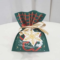 Écologique PLA Non Tissé De Noël Plaine Cordon Emballage Cadeau Sacs