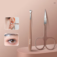 Ensemble de coupe-ongles portables en acier inoxydable 7 pièces avec logo personnalisé, outils de soin des ongles et de beauté avec lime à ongles et ciseaux
