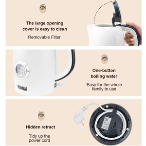 Dsp Electric Kettle 2200W Automatic Power Off For Home Dormitory Use With Temperature <b>Gauge</b> - Product Image 2