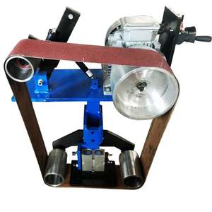 Lijadora de Banda Abrasiva Metálica de Doble Propósito Vertical y Horizontal para Desbarbar y Pulir Piezas de Cuchillos Metálicos - Product Image 6