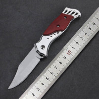 Cuchillo Plegable para Exteriores, Hecho a Mano, para Camping, Supervivencia, Frutas, Regalo Coleccionable, Herramienta