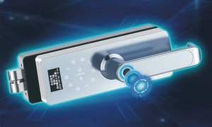 Serratura per Porta in Vetro Facile da Installare, Serratura di Sicurezza Senza Chiave per Hotel con Maniglia - Product Image 3