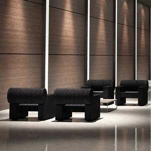 Sillón Moderno Minimalista de Tela para Sala de Estar, Estilo Sofá Nube Roja para Apartamentos Pequeños - Product Image 3