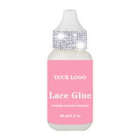 Colle pour perruque à dentelle frontale imperméable avec pierres de Rhin, bâton de cire pour cheveux, spray teinté, spray fixant pour les bords, spray fondant, kit d'installation de perruques