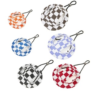 Cappello da sole da esterno estivo carino cane visiera protezione solare cappello da viaggio per cani in cotone traspirante <span class=keywords><strong>con</strong></span> foro per cane gatto - Product Image 3