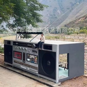 Customized Metal Boombox Model 8m Rotating <b>Display</b> <b>Rack</b> For Outdoor Decoration - Product Image 4