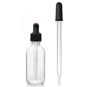 Botellas de Vidrio Ámbar de 1oz con Gotero de Vidrio para Aceites Esenciales, Productos Químicos de Laboratorio, Colonias y Perfumes - Product Image 1