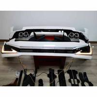 Kit carrosserie pour Toyota Prado LC150 2018 - 2023, lèvre de pare-chocs avant avec lampe, diffuseur arrière, accessoires de voiture, lifting