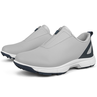 Chaussures de golf imperméables pour hommes, dernières tendances, haute qualité, fabrication sur mesure, style slip-on avec fermeture éclair.