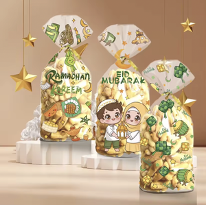 50 Bolsas de Celofán para Eid Mubarak y Ramadán Kareen, Bolsas de PP para Dulces y Regalos para Fiestas Musulmanas Islámicas - Product Image 5