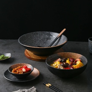 Bộ đồ ăn dã ngoại dùng một lần A5 Japandi 1 món, chất liệu melamine giả sứ, gồm bát mì và đĩa trái cây - Product Image 4