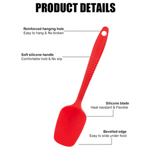 Bán buôn chịu nhiệt cấp thực phẩm Silicone không dính Pastry Spatula Set <span class=keywords><strong>BPA</strong></span> miễn phí nhà bếp Đồ dùng nấu nướng <span class=keywords><strong>scraper</strong></span> công cụ - Product Image 2