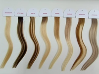 Nuancier de cheveux Lanrui, nuancier de cheveux 100% humain avec 20 couleurs pour le coiffage et le choix de couleur