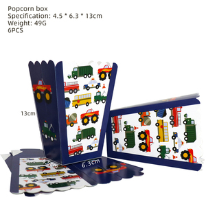 Bauarbeiten Auto Cartoon Auto Geburtstags feier Dekorationen Besteck Set Papp teller Servietten Baby Shower Party Supplies - Product Image 5