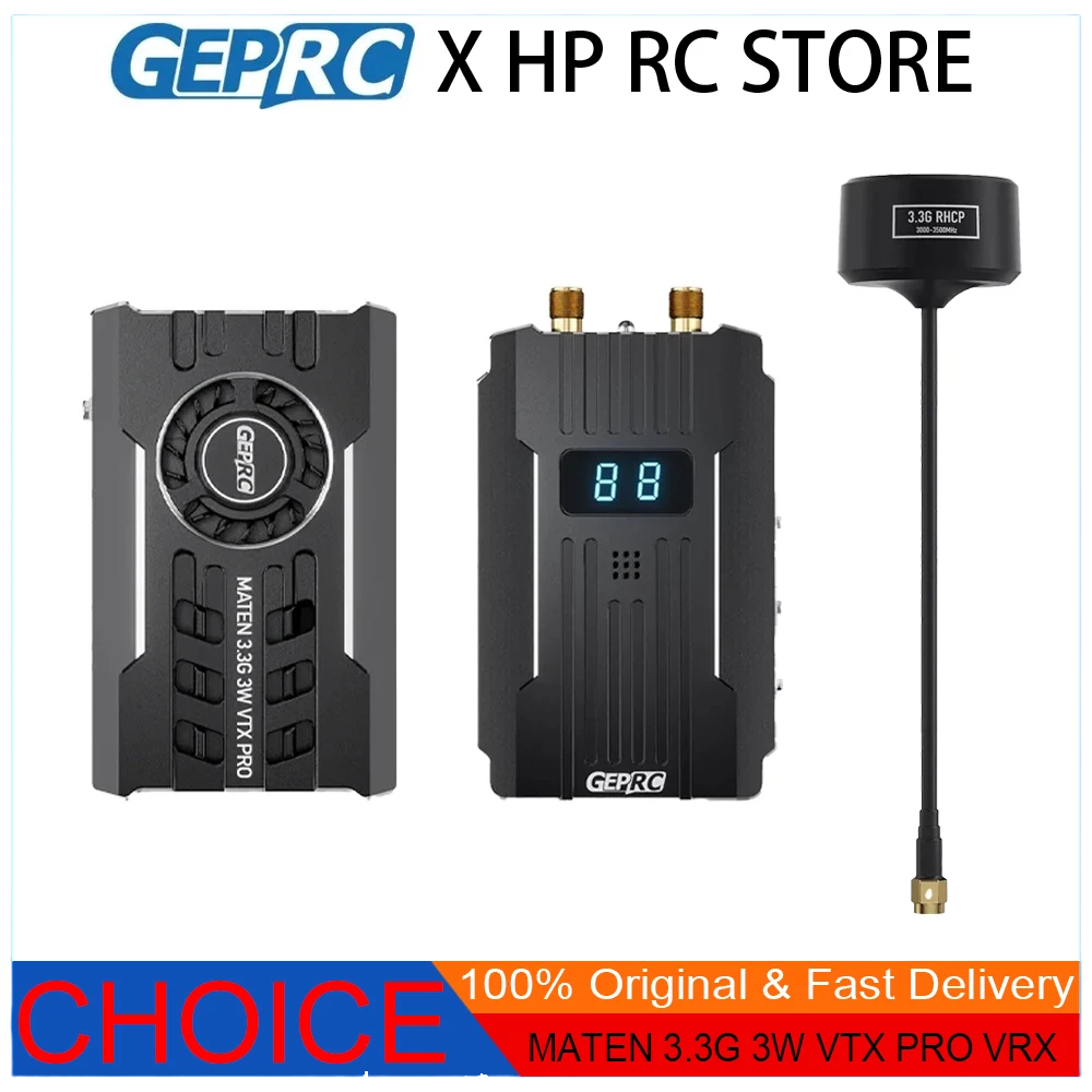 ホビーラジコン Geprc vtx antena camera set For GEPRC MATEN 3.3G 3W VTX PRO VRX + 3.3G Signal Alarm Antenna
