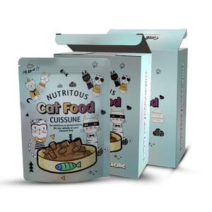 Sacs Mylar anti-humidité de forme personnalisée, pochettes refermables à fermeture éclair, taille personnalisée, matériaux PET VMPET PE pour aliments pour animaux et gelées - Product Image 3