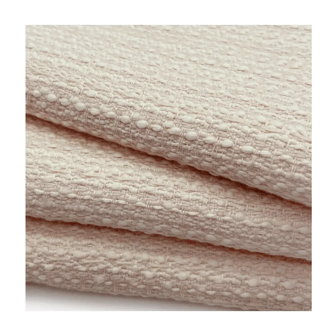 Atacado Customize 54% Terylene 48% Algodão Tecido Pastel Boucle Tweed Tecido Para Terno de Saia Vestido de Roupas