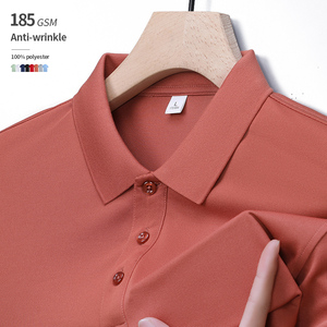 Camisetas de Golf Personalizadas al por Mayor, 185 GSM, Antiarrugas, 100% Poliéster, Ropa para Hombre, Camiseta Polo, Camisetas para Hombre - Product Image 1