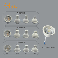 Ampoules LED GU10 MR16 GU5.3 à succès, projecteurs 220V 85-265V 3000K 4000K 6500K, lampes modulaires