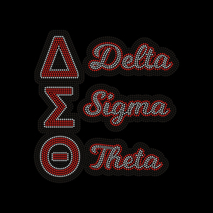 Patch thermocollant en <span class=keywords><strong>strass</strong></span> <span class=keywords><strong>pour</strong></span> T-shirt, motif Delta Theta Sigma Theta, personnalisé, <span class=keywords><strong>pour</strong></span> presse à chaud, vente en gros - Product Image 4