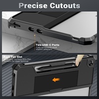 MoKo Nouvelle Arrivée Étui Robuste Tout-en-un pour Microsoft Surface Pro 12 Pouces 2025